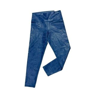 OFFLINE BY ARIE CRACKLE BLUE HI-RISE LEGGINGS